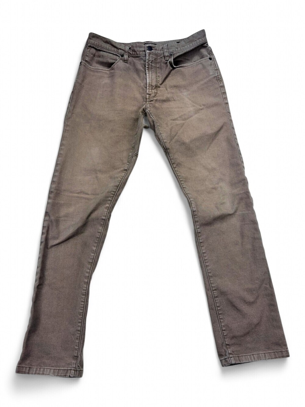 Proof Men Slim Straight Jeans 30x30 Taupe/Khaki